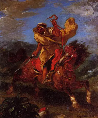 An Arab Horseman at the Gallop Eugene Delacroix